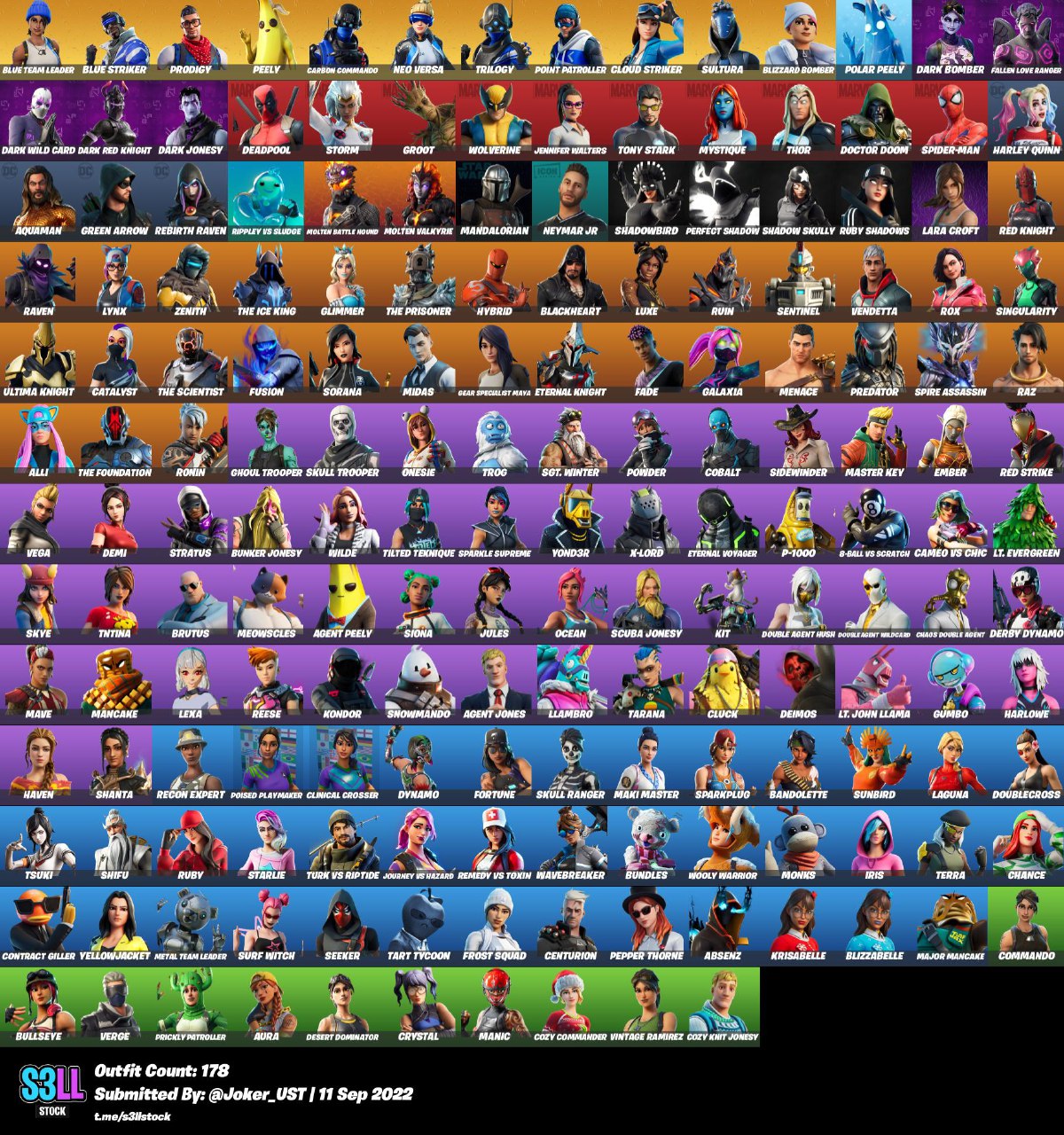 [PC-PSN-Nintendo-Xbox] Full Mail Access | 178 skins | Neo Versa | Ghoul Trooper | Skull Trooper | Raven | Blizzard Bomber | Neymar Jr | 0 vbucks скриншот